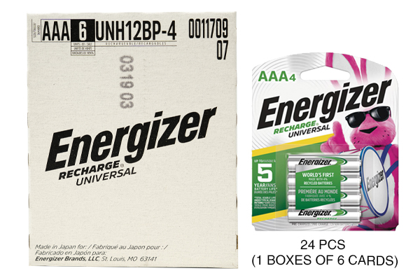 24 x AAA NiMH Energizer 700 mAh Batteries (Low Discharge)