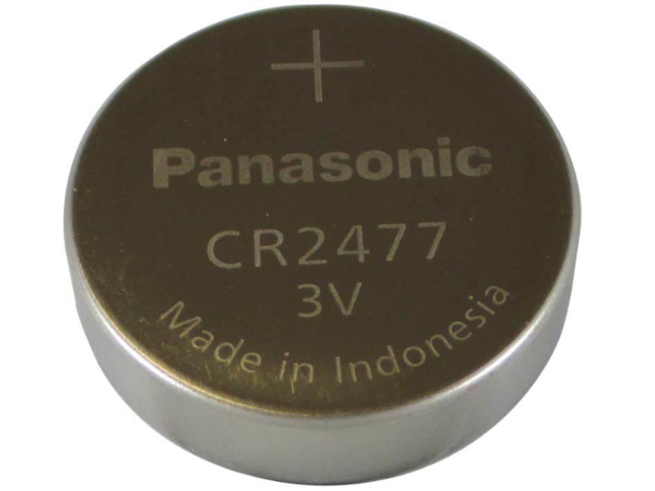 CR2477 Panasonic 3 Volt Lithium Coin Cell Battery