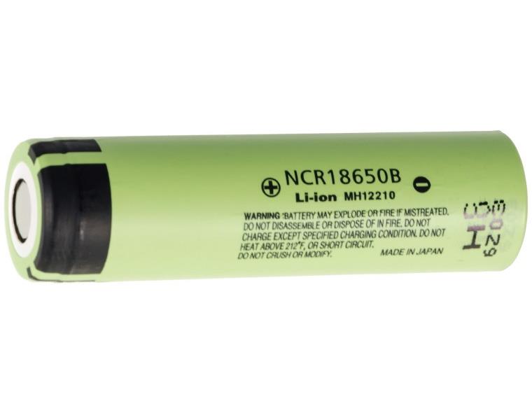3.7 Volt Panasonic 18650 Lithium Ion Battery (3400 mAh)