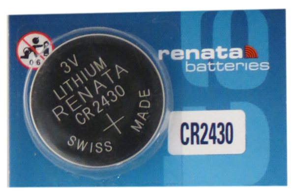 CR2430 Renata 3 Volt Lithium Coin Cell Battery