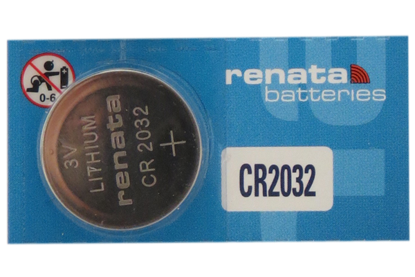 CR2032 Renata Lithium 3 Volt Lithium Coin Cell Battery