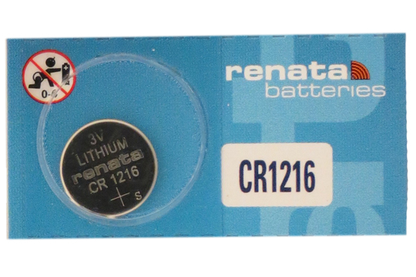 CR1216 Renata 3 Volt Lithium Coin Cell Battery