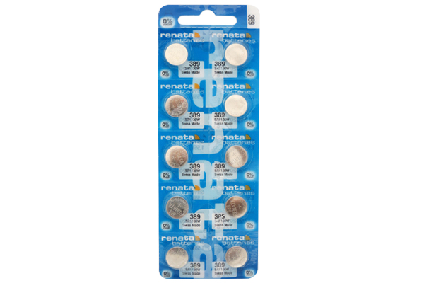 10 x 389 / SR54 / Renata Silver Oxide Button Batteries