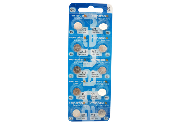 10 x 371 / SR920SW Renata Silver Oxide Button Batteries