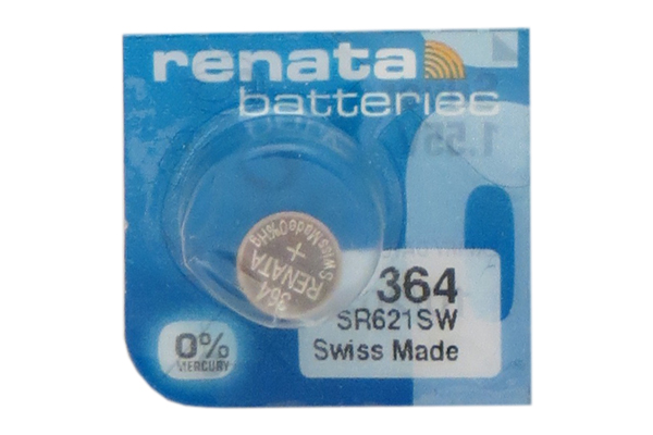364 / SR621SW Renata Silver Oxide Button Battery