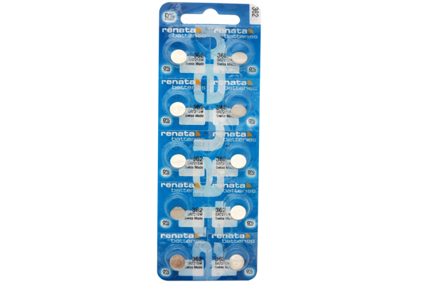 10 x 362 / 361 /SR721SW Renata Silver Oxide Button Batteries