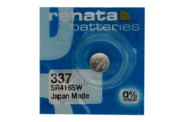 337 / SR416SW Renata Silver Oxide Button Battery
