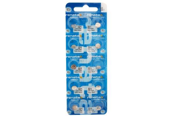 10 x 321 / SR616SW Renata Silver Oxide Button Batteries