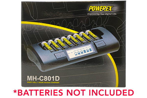 Powerex MH-C801D 8-Cell Charger for AA / AAA NiMH / NiCD Batteries