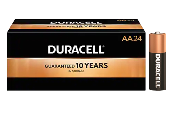 24 x AA Duracell Coppertop MN1500 Alkaline Battery (BOXED)