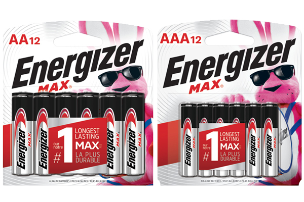 12 AA + 12 AAA Energizer MAX Alkaline Battery Combo (On Cards)