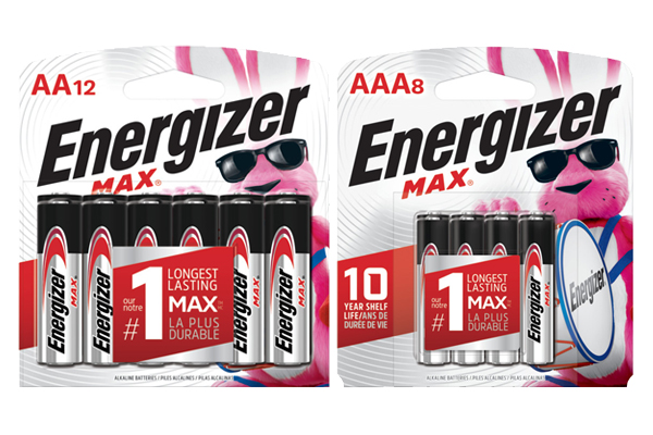 12 AA + 8 AAA Energizer MAX Alkaline Battery Combo (On Cards)