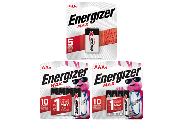 8 AA + 4 AAA + 1 9 Volt Energizer MAX Alkaline Battery Combo (On Cards)