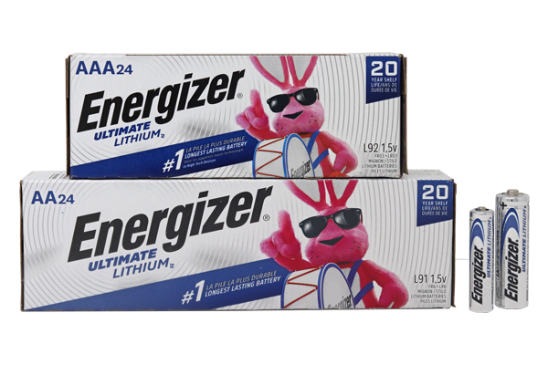 24 x AA (L91) & 24 x AAA (L92) Energizer Ultimate Lithium Batteries