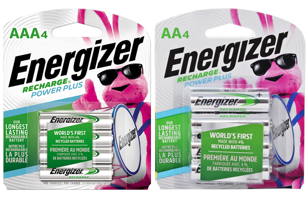 4 AA (2300mAh) + 4 AAA (800mAh) Energizer Rechargeable Battery Combo