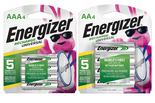 4 AA (2000mAh) + 4 x AAA (700mAh) Energizer Rechargeable NiMH Battery Combo