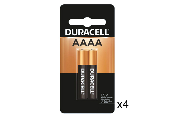 8 x AAAA Duracell Alkaline Batteries (MX2500)