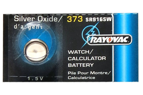 373 / 372 / SR916SW Rayovac Silver Oxide Button Battery