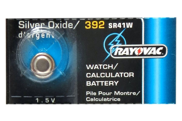 392 / SR41SW Rayovac Silver Oxide Button Battery