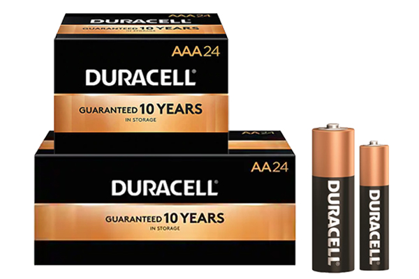 24 AA + 24 AAA Duracell Coppertop Alkaline Battery Combo