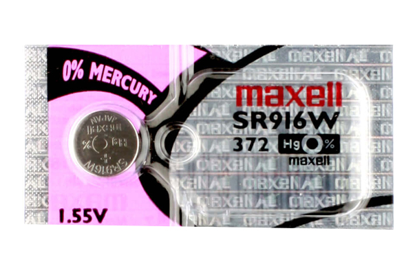 372 / SR916W Maxell Silver Oxide Battery