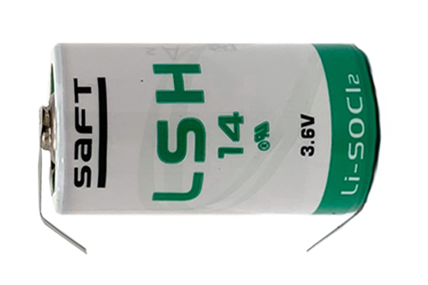 Saft LSH14 3.6 Volt C 5800 mAh Lithium Battery with Tabs