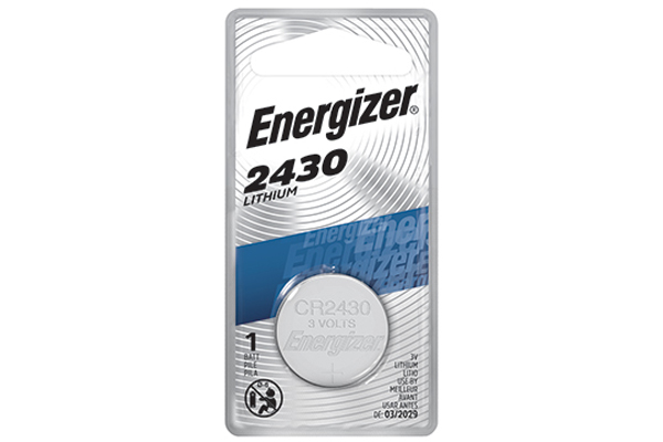 CR2430 Energizer 3 Volt Lithium Coin Cell Battery (On a Card)
