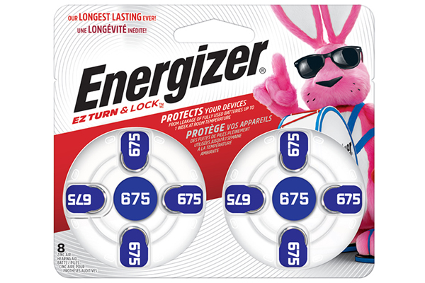 8 x Energizer AZ675 Zinc Air Hearing Aid Batteries