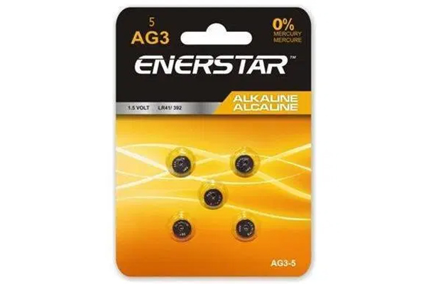 LR41 / AG3 Enerstar Alkaline Button Batteries (5 Pack)
