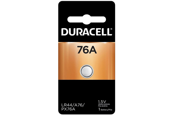 Duracell 76A Alkaline Button Battery (LR44, A76)