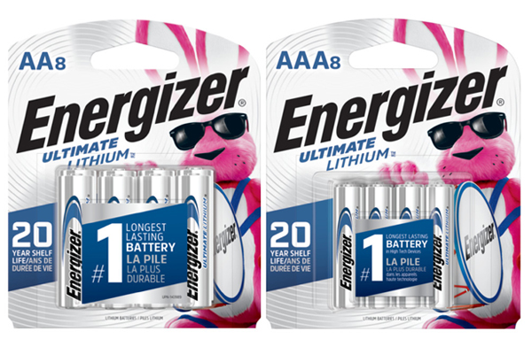 8 x AA (L91) & 8 x AAA (L92) Energizer Ultimate Lithium Batteries