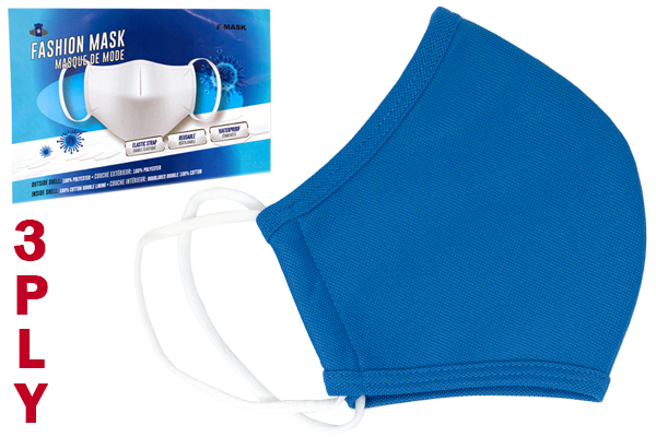 Non-Medical 3-Ply Reusable Face Mask (blue)