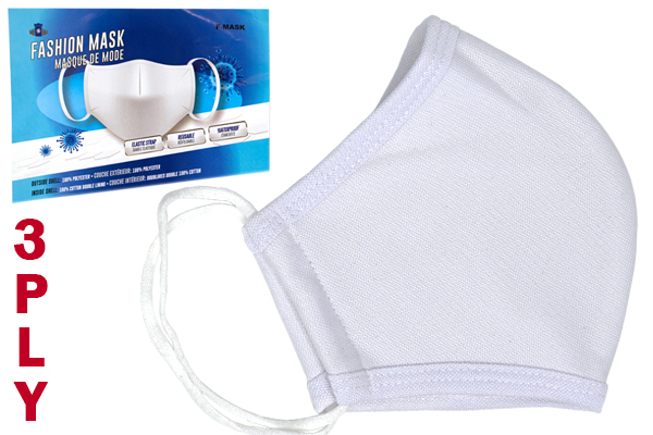 Non-Medical 3-Ply Reusable Face Mask (white)