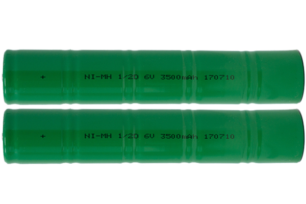 2 x 6 Volt NiMH Batteries (3500 mAh) for Streamlight (SL20, SL20S, SL20X) & Maglite Flashlights