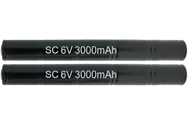 2 x 6 Volt NiMH Battery Sticks (3000 mAh) for the Super Stinger & Ultra Stinger