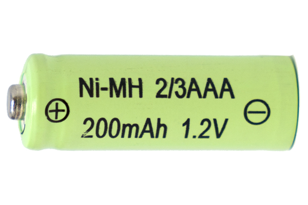 2/3 AAA NiMH Button Top Battery (200 mAh)