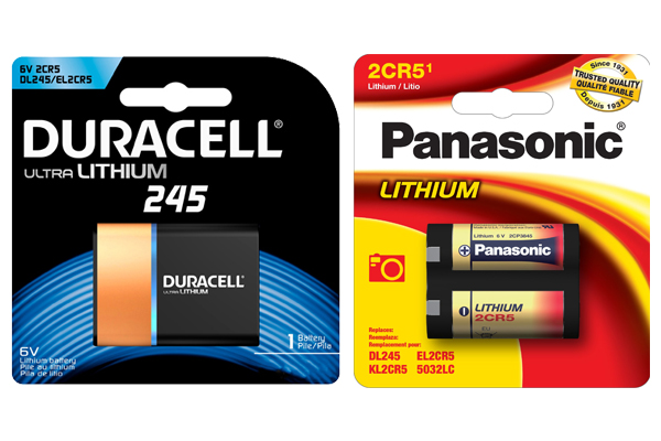 1 x Duracell Ultra 245 + 1 x Panasonic 2CR5 Photo Lithium Batteries (2 Total)