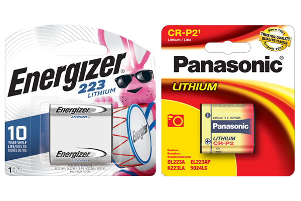 1 x Energizer + 1 x Panasonic CRP2/223 Photo Lithium Batteries (2 Total)