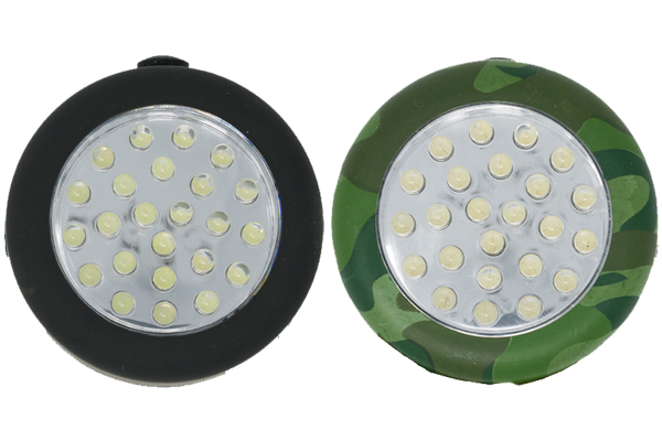 2 x 24 Head LED Ultra Bright Rubber Puck Light (Black & Camo)