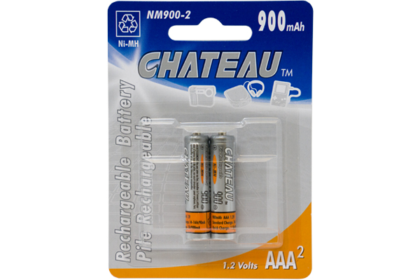 AAA Chateau NiMH 900 mAh Battery ideal for cordless phones (2-Pack)