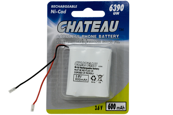 2 x 3.6 Volt NiCd 600 mAh Cordless Phone Batteries (6390 UN)
