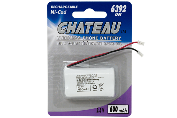 2 x 2.4 Volt NiCd 600 mAh Cordless Phone Batteries (6392 UN)