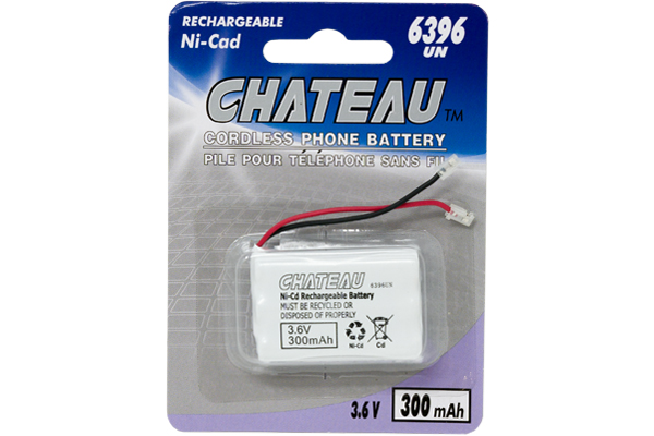 2 x 3.6 Volt NiCd 300 mAh Cordless Phone Batteries (6396 UN)