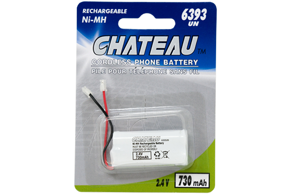 2 x 2.4 Volt NiCd 730 mAh Cordless Phone Batteries (6393 UN)