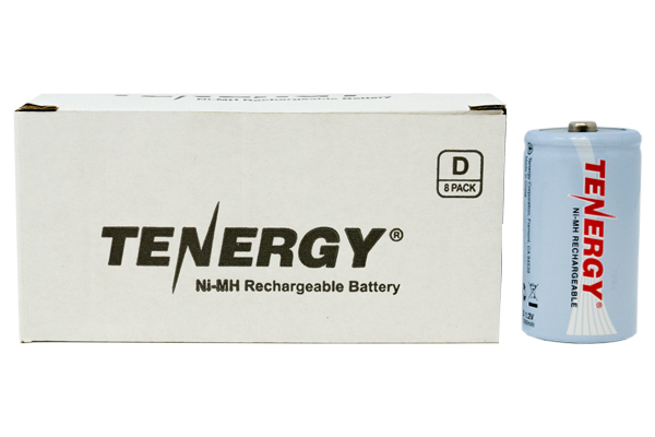 8 x D Tenergy NiMH Batteries (10000 mAh)