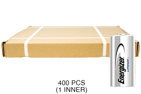 400 x Energizer CR123A 3 Volt Lithium Batteries (CR17345)