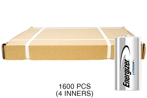 1600 x Energizer CR123A 3 Volt Lithium Batteries (CR17345)