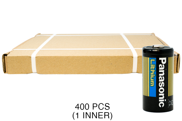 400 x Panasonic CR123A 3 Volt Lithium Batteries (CR17345)