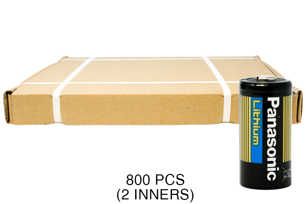 800 x Panasonic CR123A 3 Volt Lithium Batteries (CR17345)