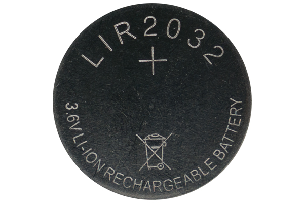 LIR2032 3.6 Volt Lithium Ion Button Battery